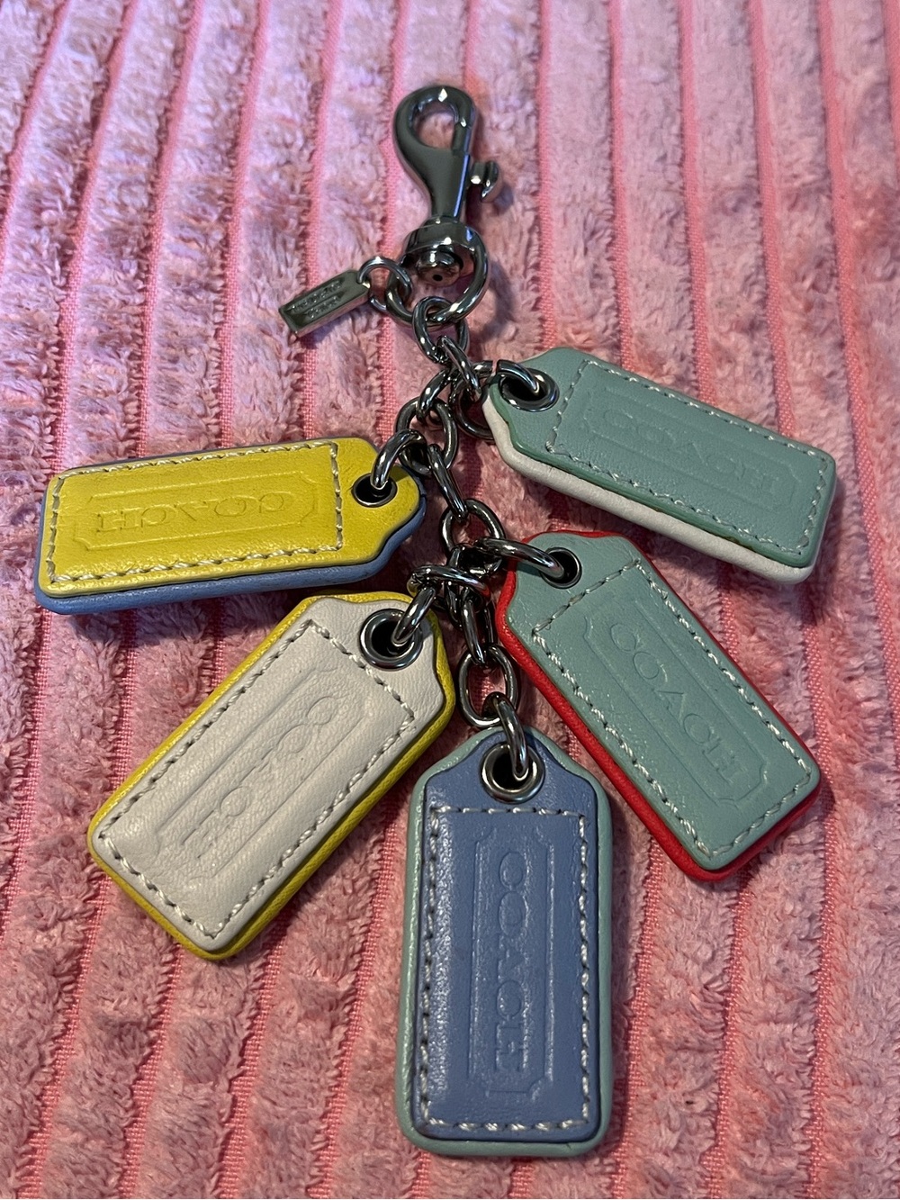 Coach Cascading Hang Tag Bag Charm - Picture 3 of 7